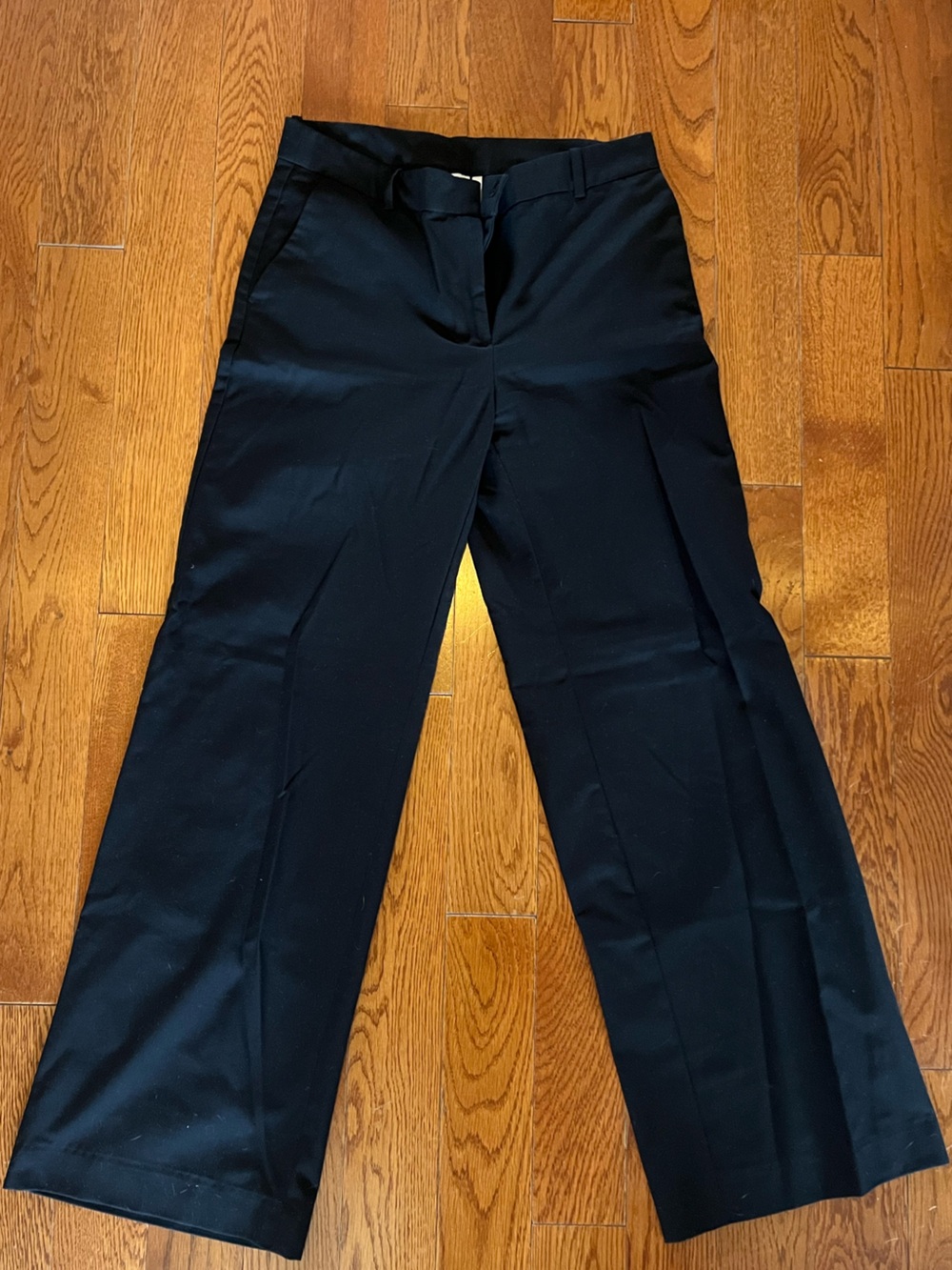 Weekday Black Wide-Leg Trousers